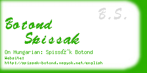 botond spissak business card